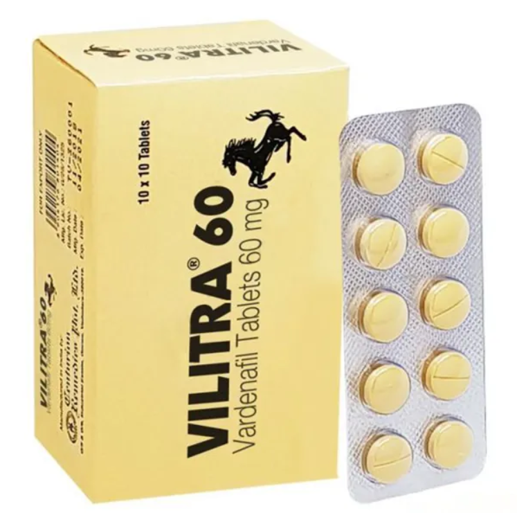 Vilitra 60mg Vardenafil Tablets Uses, Dosage, Side Effects